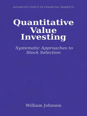 cover image of Quantitative Value Investing